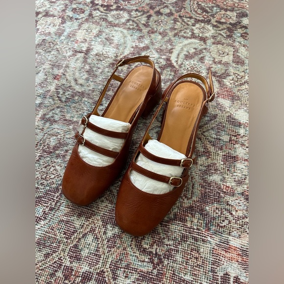 Sezane Paula Babies in Polished Camel Sz 38 (US 7) - Picture 6 of 12